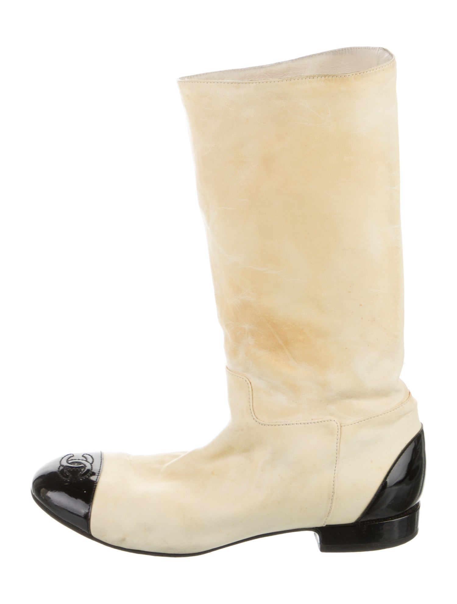 Chanel 2006 Interlocking CC Logo Boots